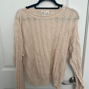 Roxy crochet/lace lightweight sweater